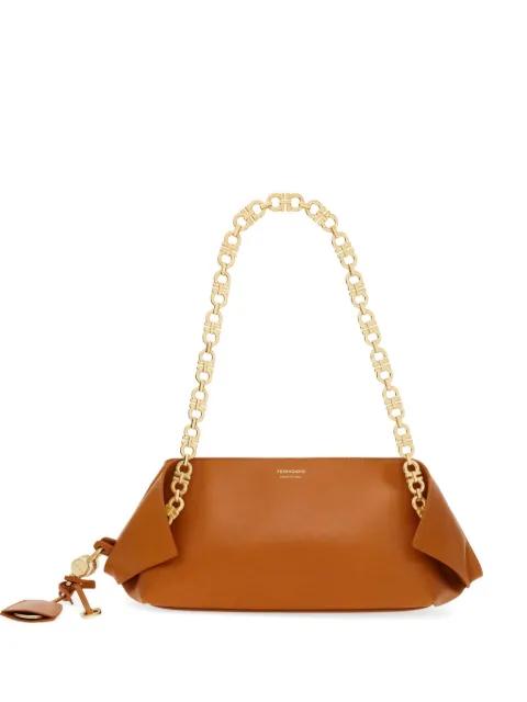 small Folded chain-strap shoulder bag by FERRAGAMO
