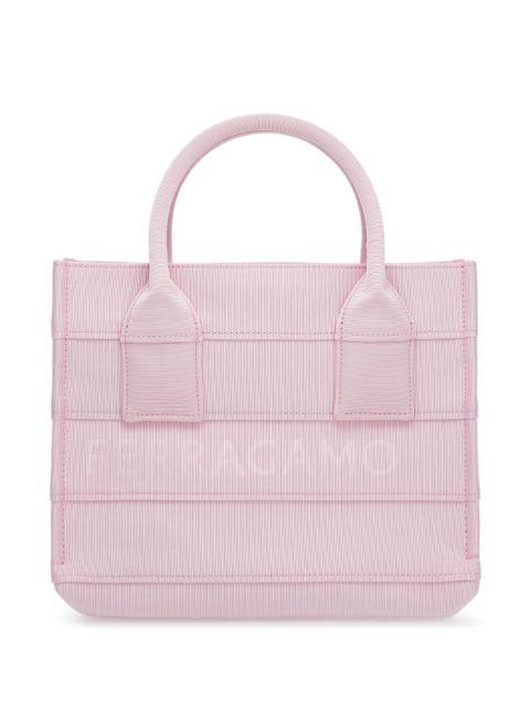 small Tote Bag with Signature by FERRAGAMO