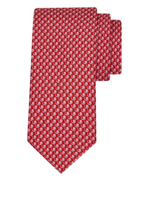snail print silk tie by FERRAGAMO