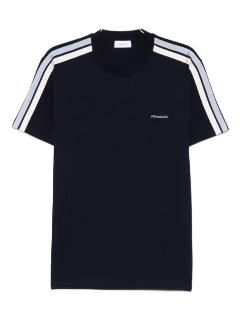 stripe-detail T-shirt by FERRAGAMO