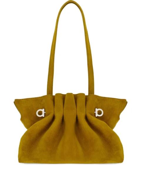 suede soft shoulder bag by FERRAGAMO