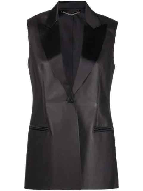 tailored leather blazer by FERRAGAMO