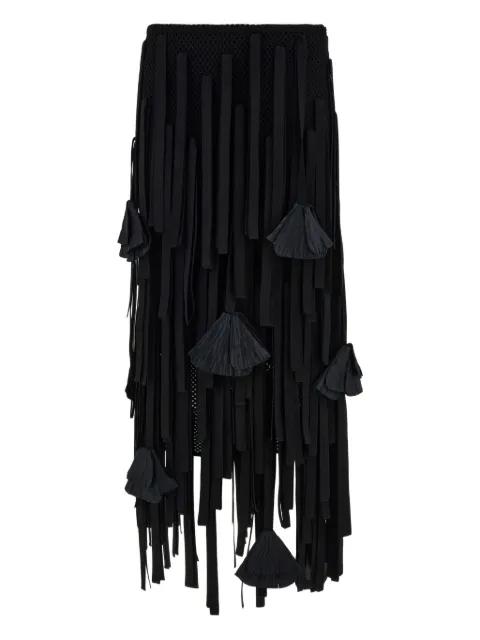 tassel-embellished mesh skirt by FERRAGAMO