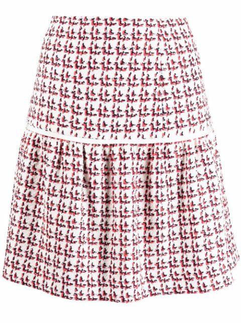 textured A-line skirt by FERRAGAMO