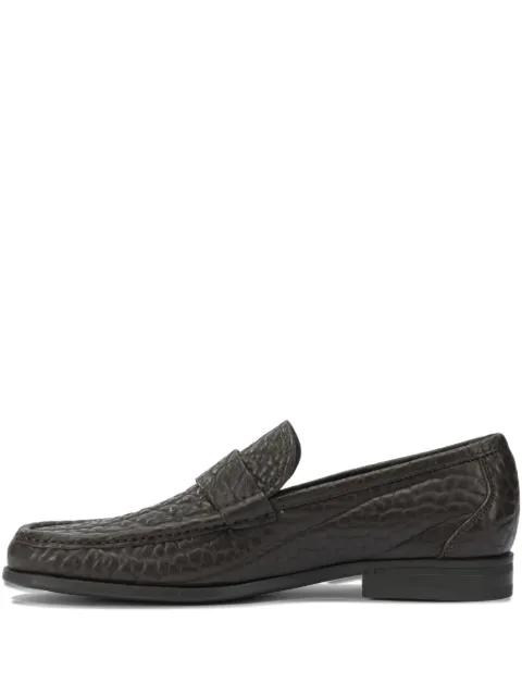 textured buckle loafers by FERRAGAMO