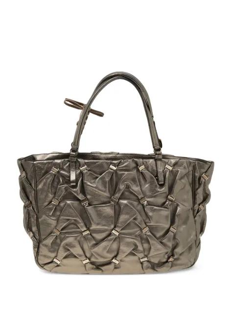 textured leather tote bag by FERRAGAMO 