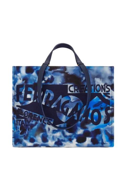 tote bag with logo (L) by FERRAGAMO
