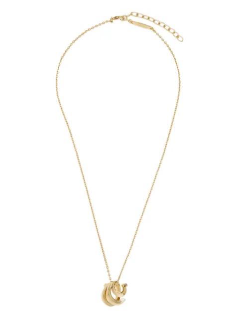 triple-gancini pendant necklace by FERRAGAMO