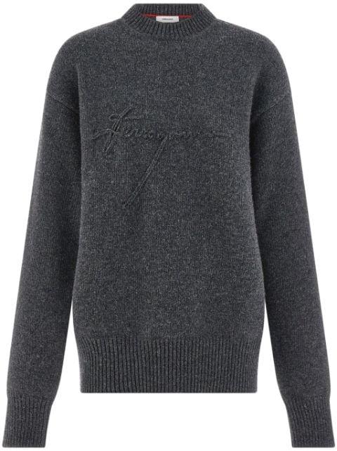 virgin wool crew neck sweater by FERRAGAMO