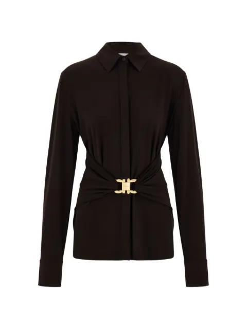 viscose shirt with gathered waist by FERRAGAMO