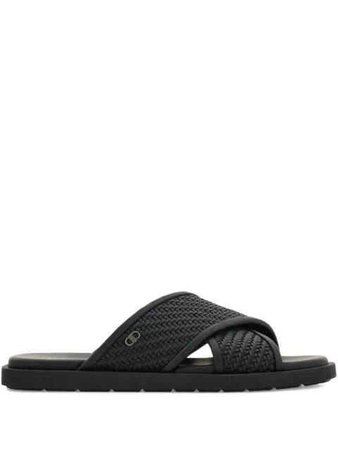woven crossover Gancini sandals by FERRAGAMO