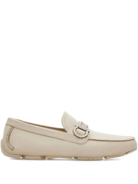 woven-strap gancini-ornament loafers by FERRAGAMO