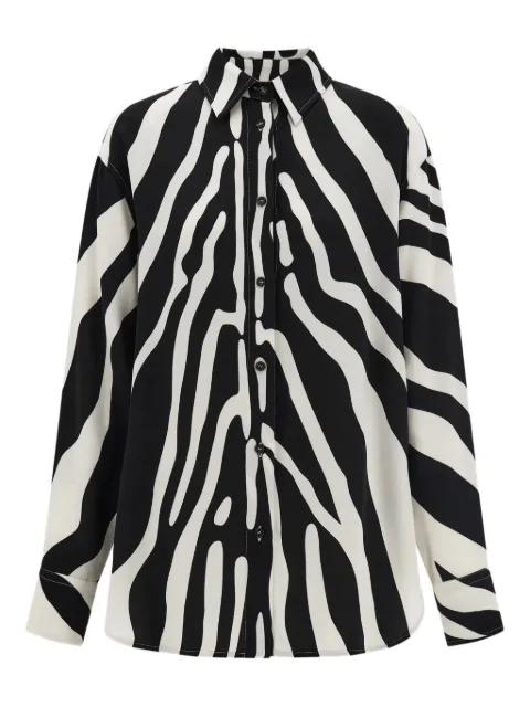 zebra-print long-sleeved shirt by FERRAGAMO