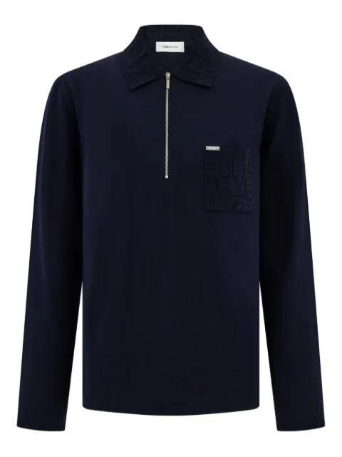 zip long-sleeved polo shirt by FERRAGAMO