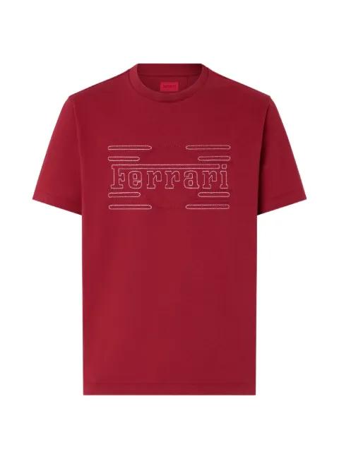 embroidered-logo T-shirt by FERRARI