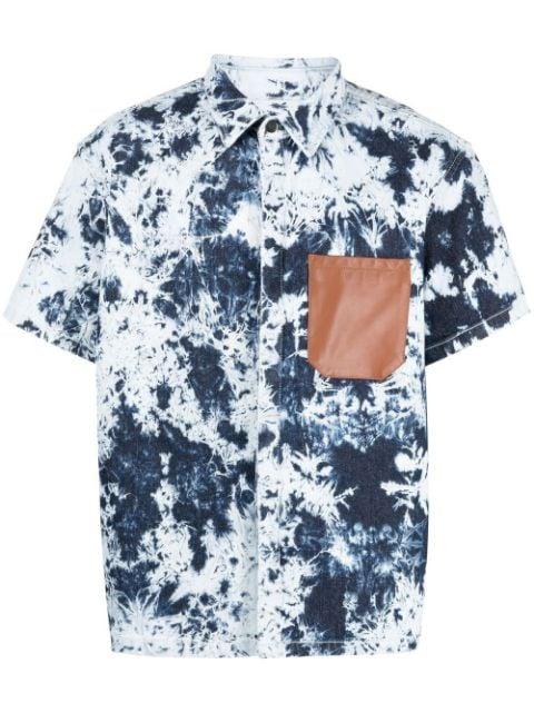 tie-dye patterned shirt by FERRARI