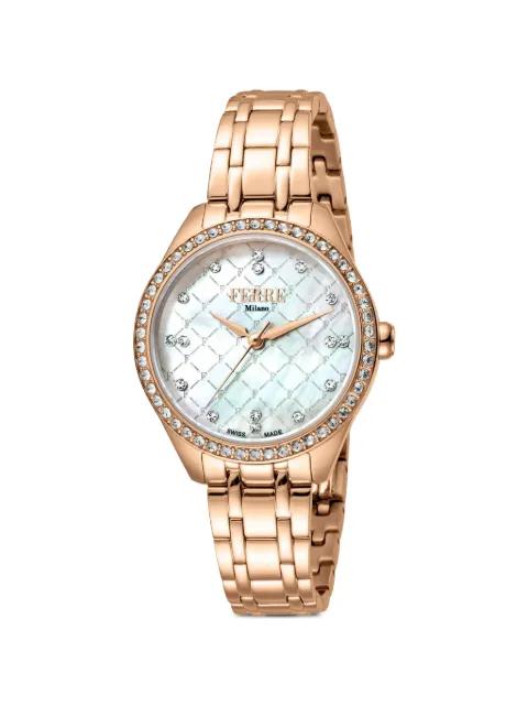 Classic crystal bezel 32mm watch by FERRE MILANO