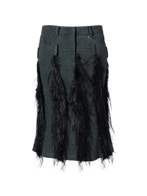 belt-loop midi skirt by FEY FEY WORLDWIDE