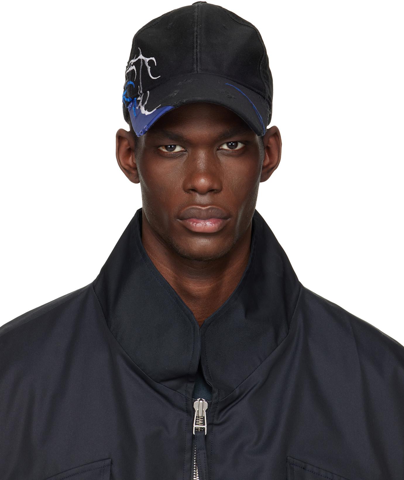 Black Bolsu Damaged Cap by FFFPOSTALSERVICE