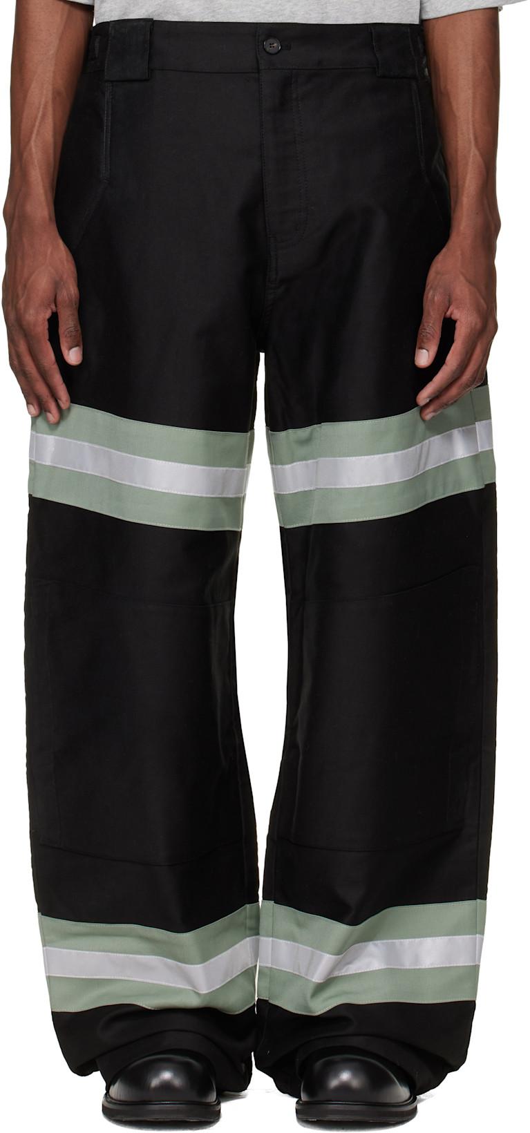 Black FF Bunker Trousers by FFFPOSTALSERVICE