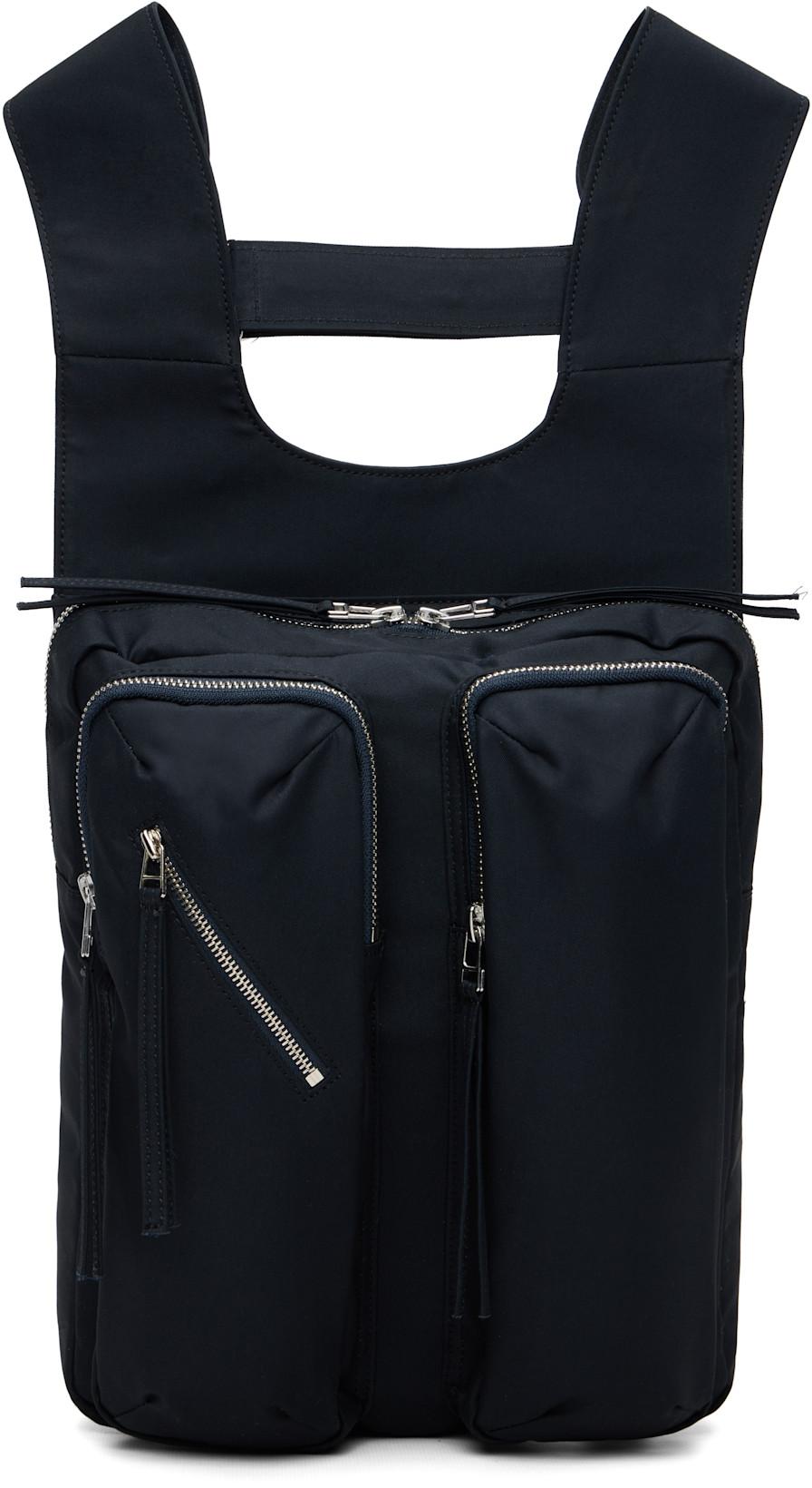 Black Pod Backpack by FFFPOSTALSERVICE