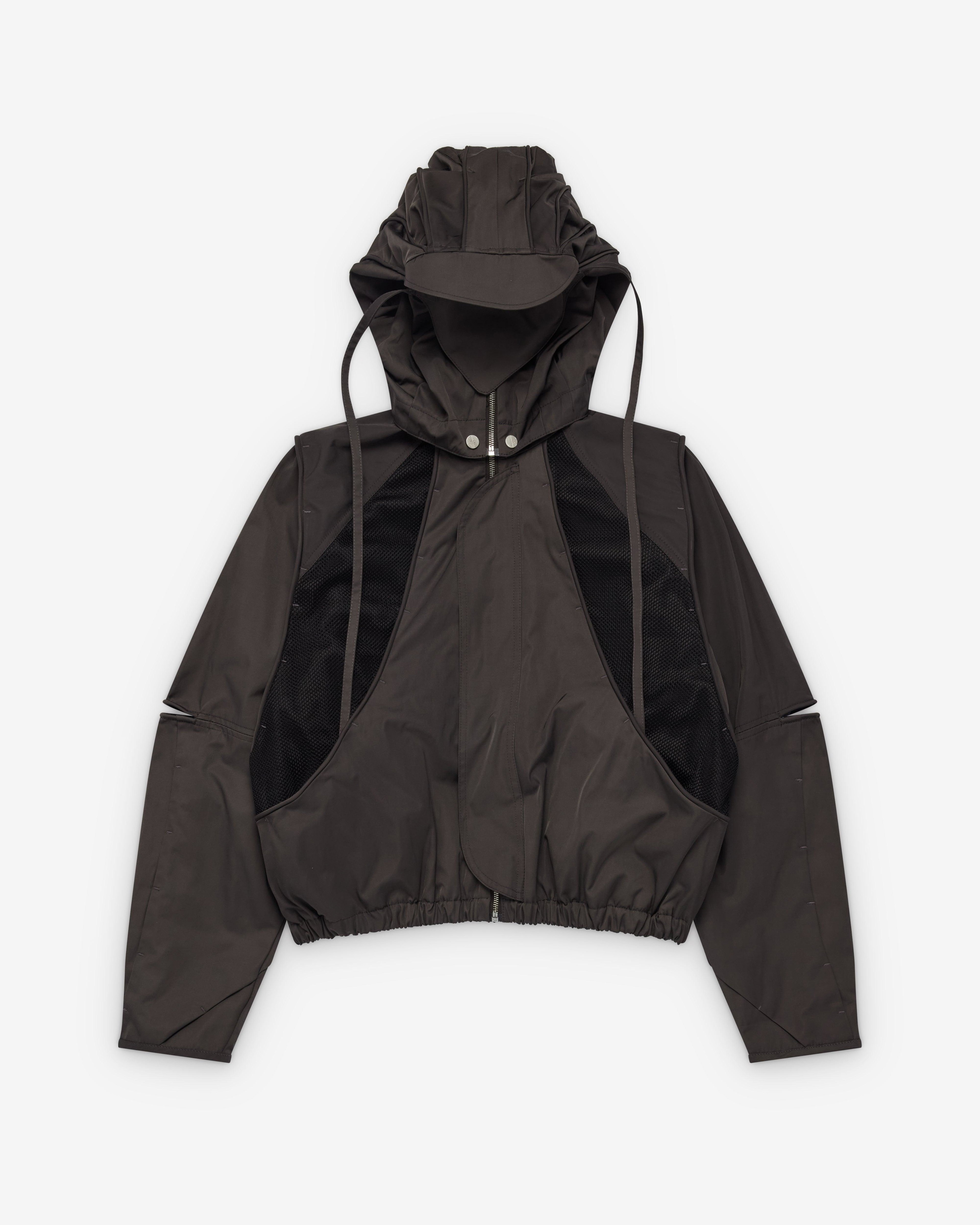 Fffpostalservice - Men's Parachute Hooded Jacket Gen 2 - (Dark Grey) by FFFPOSTALSERVICE