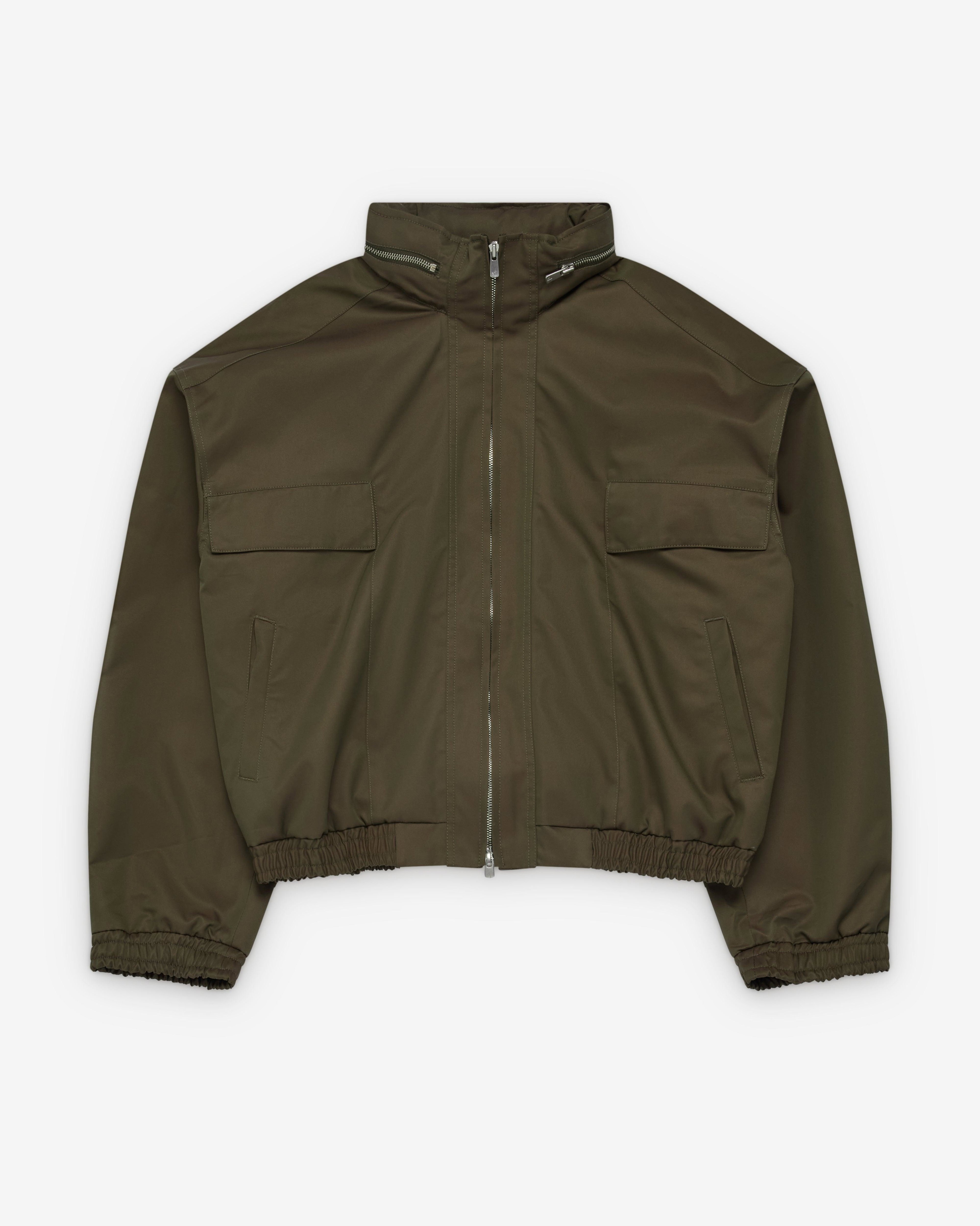 Fffpostalservice - Men's Reia Hooded Work Jacket - (Olive Iridescent) by FFFPOSTALSERVICE