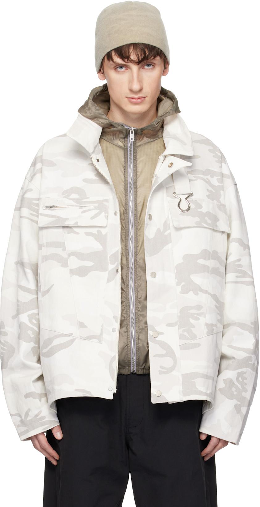 SSENSE Exclusive Off-White FF Bunker Jacket by FFFPOSTALSERVICE