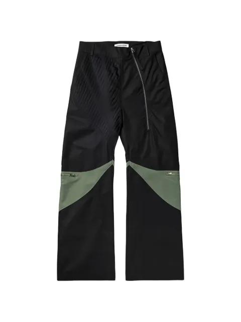 Sahara contrast-insert trousers by FFFPOSTALSERVICE
