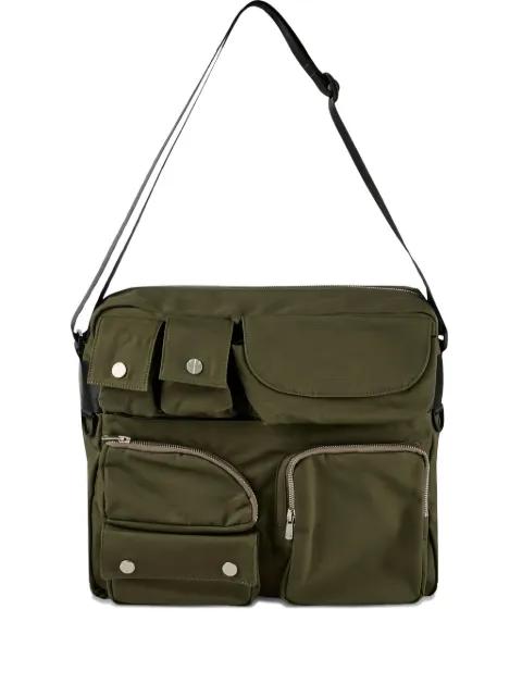 green messenger bag by FFFPOSTALSERVICE