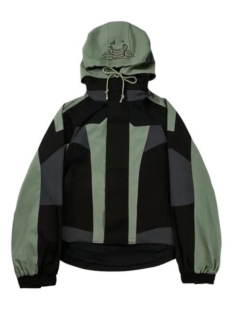 panelled hoodied jacket by FFFPOSTALSERVICE