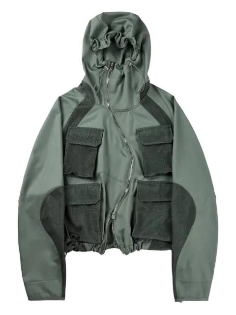 zip-up hoodied jacket by FFFPOSTALSERVICE