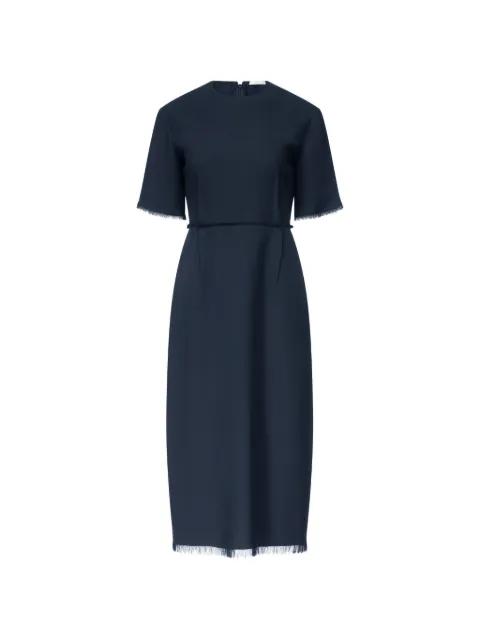 Brooke frayed-edge midi dress by FFORME