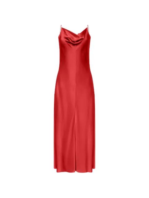 Emi cowl-neck satin maxi dress by FFORME