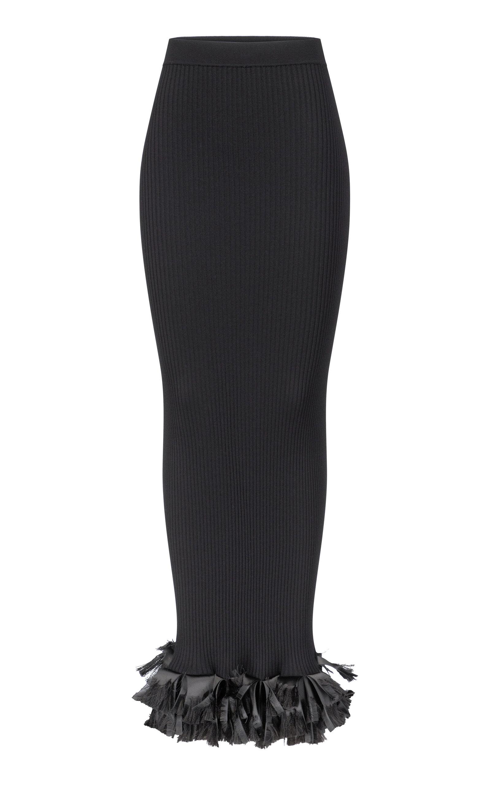 FFORME Riley Ribbon-Fringed Wool Maxikirt - Moda Operandi by FFORME