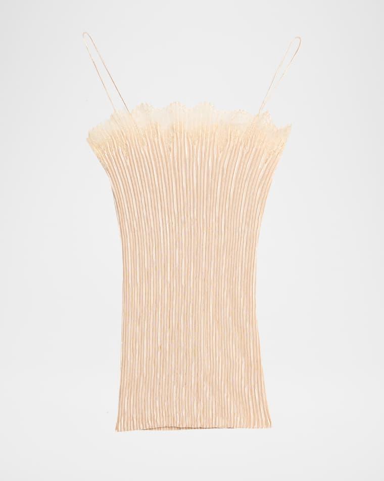 Jimena Metallic Pleated Cami by FFORME