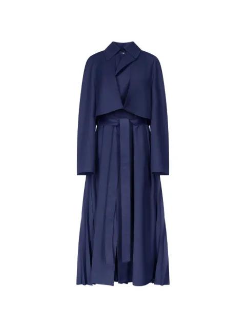 Lennox pleated trench coat by FFORME