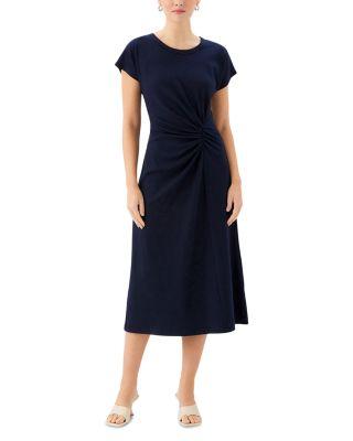 Aveline Side Twist Midi Dress by FIFTEEN TWENTY
