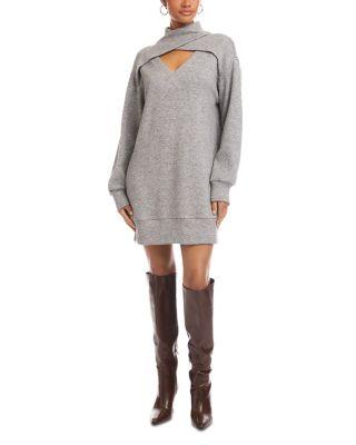 Claylee Crossover Turtleneck Dress by FIFTEEN TWENTY