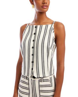 Elis Sleeveless Button Front Top by FIFTEEN TWENTY