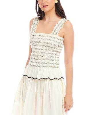 Elliot Smocked Tank Top by FIFTEEN TWENTY