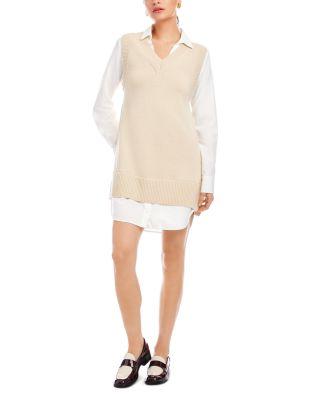 Elora Mixed Media Vest Dress by FIFTEEN TWENTY