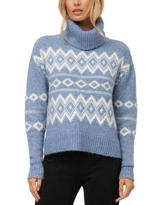 Esther Jacquard Turtleneck Sweater by FIFTEEN TWENTY