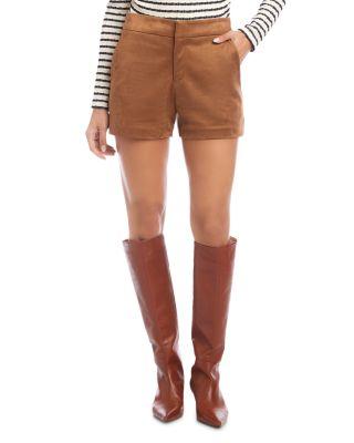 Faux Suede Modern Shorts by FIFTEEN TWENTY