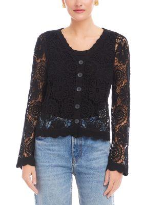 Nelly Crochet Soft Jacket by FIFTEEN TWENTY