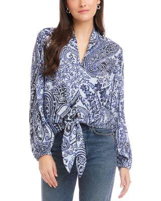 Scarlet Tie Front Top by FIFTEEN TWENTY