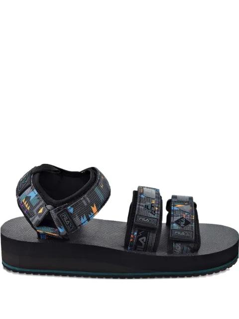 Drifter DNS " Black/June Bug/Saffron" sandals by FILA