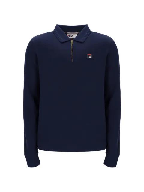 Emilian zip-fastening long-sleeve polo shirt by FILA