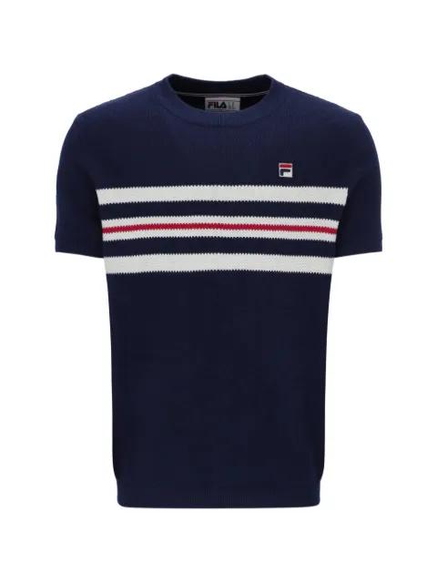 Gerardo stripe-detail T-shirt by FILA