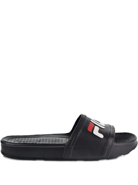 logo-embellished slides by FILA